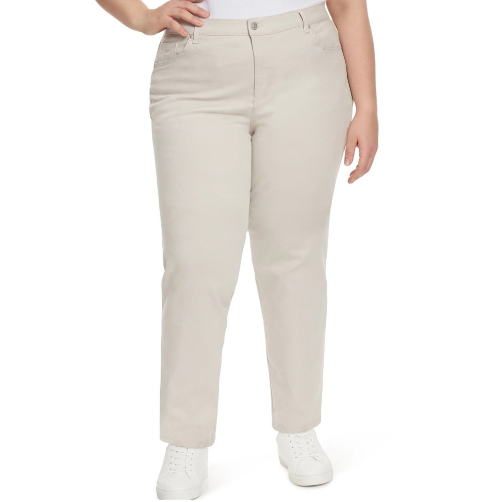 Gloria Vanderbilt Amanda Jeans 16W Stonewood High Rise‎ Tapered Magical Stretch
